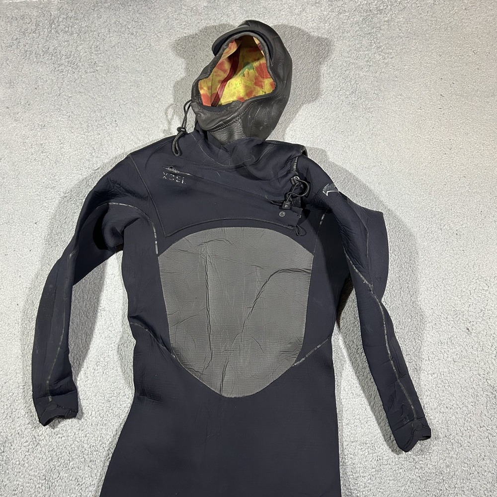 Xcel Infiniti 4.3mm Hooded Wetsuit Men 2XL Large Black Surf Dive Winter Fullsuit